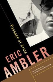 Front cover of Passage of arms by Eric Ambler