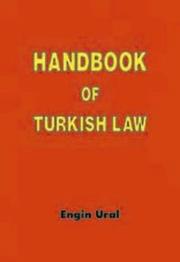 Front cover of Handbook of Turkish law by Engin Ural