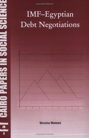 Front cover of IMF-Egyptian Debt Negotiations by Bessma Momani
