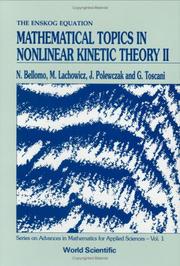 Front cover of Mathematical topics in nonlinear kinetic theory II by N. Bellomo