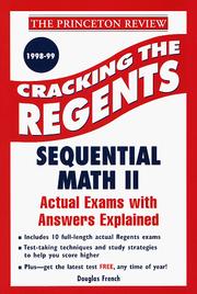 Cover of Cracking the Regents Exams by Douglas French