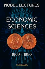 Cover of Economic Sciences, 1969-1980 by Assar Lindbeck