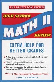 Front cover of High School Math II Review by Douglas French