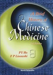 Cover of A brief history of Chinese medicine by Ho, Peng Yoke