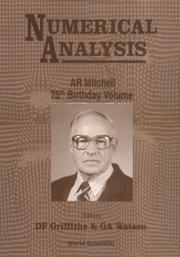 Cover of Numerical analysis by A. R. Mitchell
