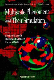 Front cover of Multiscale Phenomena and Their Simulation: Proceedings of the International Conference by Unknown