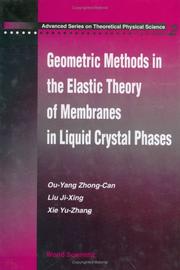 Front cover of Geometric methods in the elastic theory of membranes in liquid crystal phases by Zhong-Can Ou-Yang