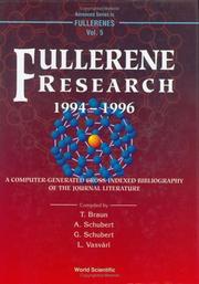 Front cover of Fullerene research, 1994-1996 by A. Schubert