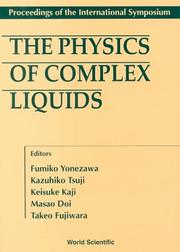 Front cover of The physics of complex liquids by F. Yonezawa