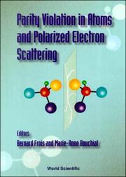 Front cover of Parity Violation in Atoms and Polarized Electron Scattering by Unknown