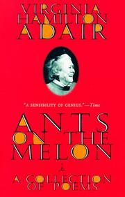 Front cover of Ants on the melon by Virginia Hamilton Adair