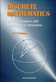 Cover of Discrete Mathematics by R. C. Penner