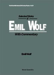 Front cover of Selected Works of Emil Wolf by Emil Wolf