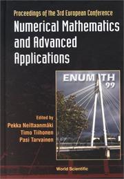 Front cover of Numerical mathematics and advanced applications by ENUMATH 99 (1999 University of Jyväskylä)