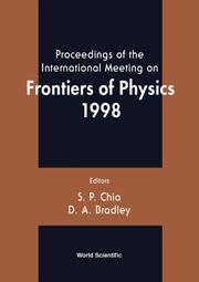 Front cover of Proceedings of the International Meeting on Frontiers of Physics 1998 by International Meeting on Frontiers of Physics (1998 Kuala Lumpur, Malaysia)