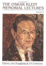 Cover of The Oskar Klein memorial lectures by Lars Bergström
