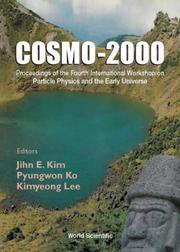 Front cover of COSMO-2000 by International Workshop on Particle Physics and the Early Universe (4th 2000 Cheju-do, Korea)