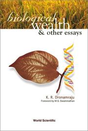 Cover of Biological wealth & other essays by Krishna R. Dronamraju