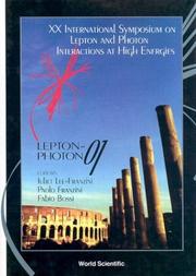 Front cover of XX International Symposium on Lepton and Photon Interactions at High Energies by International Symposium on Lepton and Photon Interactions at High Energies (20th 2001 Rome, Italy)