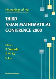 Front cover of Proceedings of the Third Asian Mathematical Conference 2000 by Asian Mathematical Conference (3rd 2000 Diliman, Philippines)