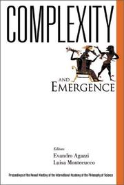 Front cover of Complexity and emergence by Académie internationale de philosophie des sciences. Meeting
