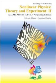 Front cover of Proceedings of the Workshop Nonlinear Physics, Theory and Experiment, II by Mark J. Ablowitz
