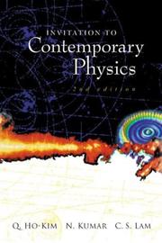 Front cover of Invitation to contemporary physics by Q. Ho-Kim