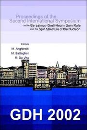 Front cover of GDH 2002 by International Symposium on the Gerasimov-Drell-Hearn Sum Rule and the Spin Structure of the Nucleon (2nd 2002 Genoa, Italy)