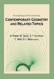 Front cover of Contemporary geometry and related topics : proceedings of the Workshop, Belgrade, Yugoslavia, 15-21 May 2002 by A. T. Fomenko