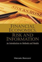 Front cover of Financial Economics, Risk and Information by Marcelo Bianconi