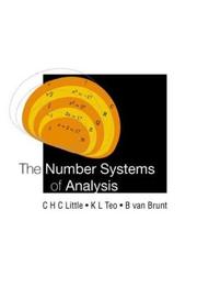 Front cover of The number systems of analysis by C. H. C. Little
