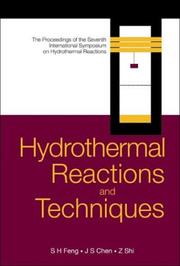 Front cover of Hydrothermal reactions and techniques by International Symposium on Hydrothermal Reactions (7th 2003 Changchun Shi, China)
