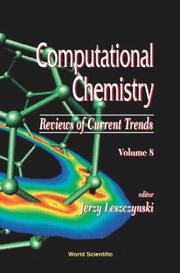 Front cover of Computational Chemistry: Reviews of Current Trends (Computational Chemistry: Reviews of Current Trends, 8) by Jerzy Leszczynski