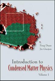 Front cover of Introduction to Condensed Matter Physics by Feng Duan