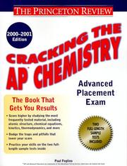 Front cover of Cracking the AP Chemistry, 2000-2001 Edition (Cracking the Ap Chemistry) by Princeton Review