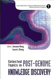Front cover of Selected topics in post-genome knowledge discovery by Louxin Zhang