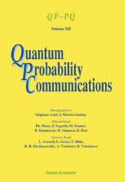 Cover of Quantum probability communications by J. Martin Lindsay