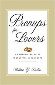 Cover of Prenups for lovers by Arlene G. Dubin
