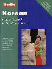 Front cover of Korean Berlitz Travel Pack (Berlitz Cassette Pack) by Unknown