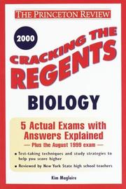 Front cover of Cracking the Regents Biology, 2000 Edition by Kim Magloire