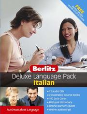 Front cover of Berlitz Deluxe Language Pack Italian (Berlitz Deluxe Language Pack) by Unknown