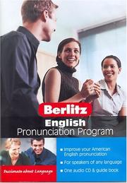 Front cover of Berlitz English Pronunciation Program by Paulette Dale