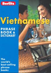 Cover of Vietnamese phrase book and dictionary by Inc. Berlitz International