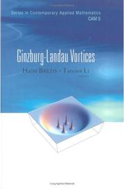 Front cover of Ginzburg-Landau vortices by Haïm Brezis