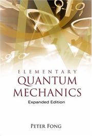 Cover of Elementary quantum mechanics by Peter Fong