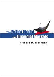 Front cover of The Fisher model and financial markets by Richard D. MacMinn