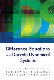 Cover of Difference equations and discrete dynamical systems by Linda J. S. Allen