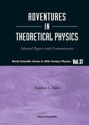 Cover of Adventures in Theoretical Physics by Stephen L. Adler