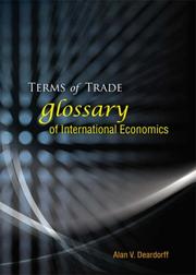Front cover of The terms of trade by Alan V. Deardoff