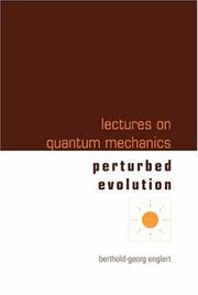 Cover of Lectures on Quantum Mechanics by Berthold-Georg Englert